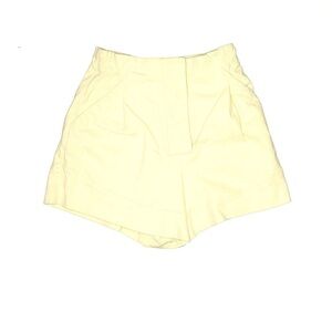 Zara light yellow / white shorts size large